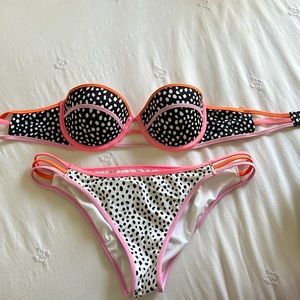 Victoria’s Secret Polka Dot Bikini Top & Bottom